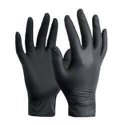 AZOSS | Black Nitrile Powder Free Disposable Glove, Pkt 100 - Large  Azoss Trading