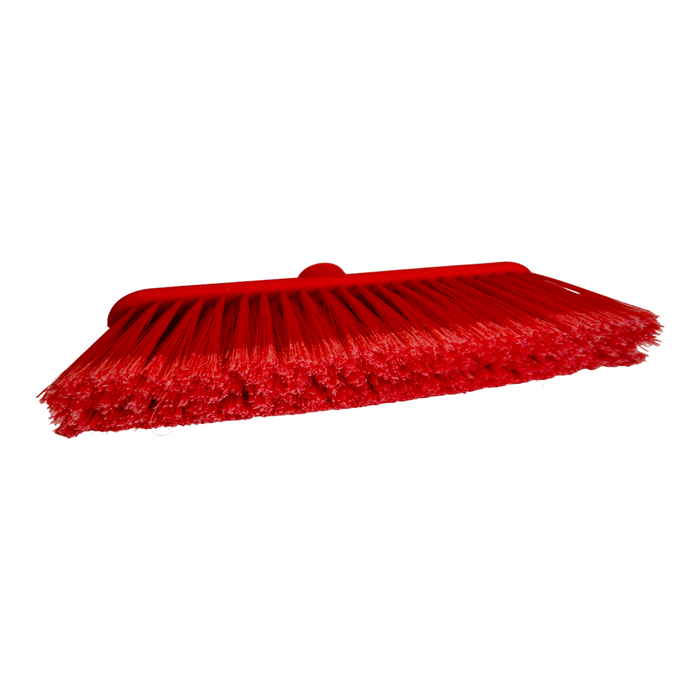 Azoss red color floor cleaning brushes are great for solid scrubbing action on floors and can work with wet or dry cleaning detergents, shop now online in Qatar