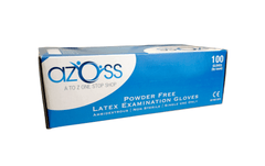 Azoss Powder Free Latex Glove Shop Online in Qatar, Latex gloves offer flexibility, elasticity, dexterity, tactile sensitivity, comfort, and fit. They have good mechanical resistance and successfully form a barrier to bodily fluid and other infectious substances.