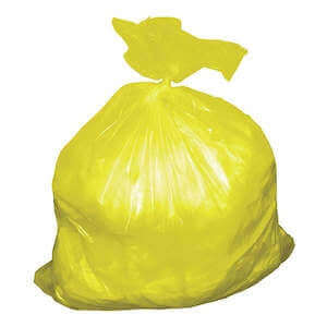 Biodegradable Garbage Bag, Size 85 x 110 cm, Color Yellow, 25 Microns  Azoss Trading