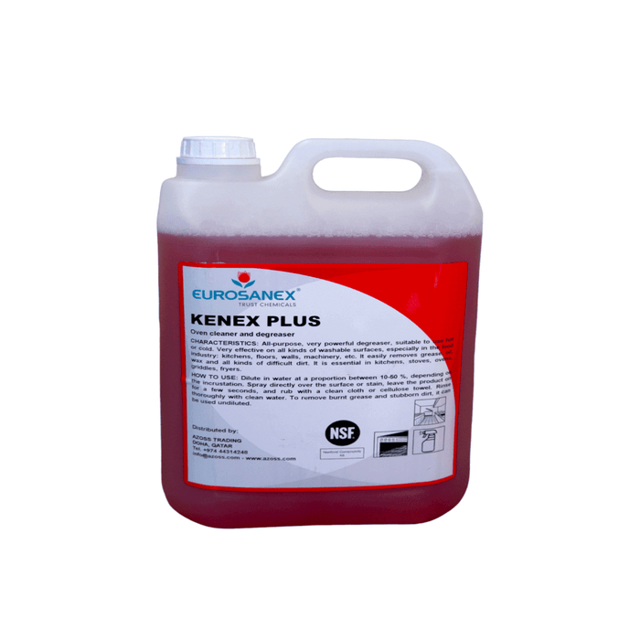 Azoss-KENEX PLUS industrial degreaser is an all-purpose, very powerful degreaser, suitable to use hot or cold, and ideal for professional hygiene due to its versatility, Shop Online in Qatar