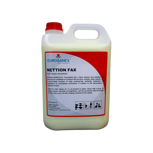 The NETTION FAX floor cleaner and shine is a perfect cleaner that cleans and shines any surface in one wipes. It is ideal for every sector of professional hygiene like hotels, restaurants, shops, airports in Qatar.