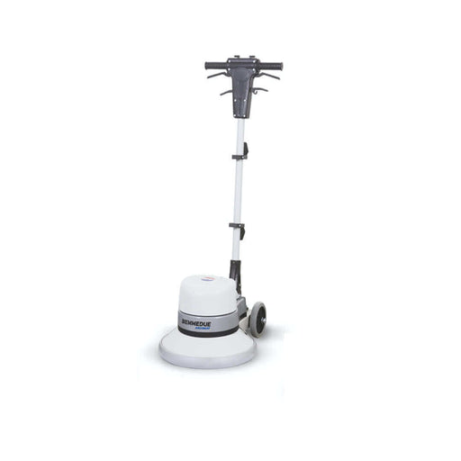 Rotatory floor machine 430mm is a cleaning machine suitable for the most demanding tasks, thanks to its two powerful motors of 1000 and 1600W with planetary systems. It has an adjustable reinforced steel arm that stands bumps and corrosion caused by crystallizer and strippers.