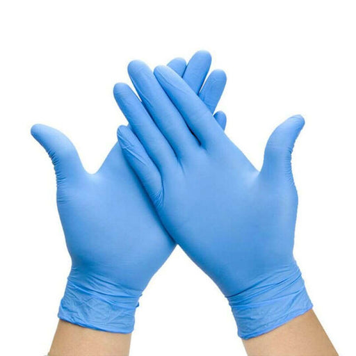 Azoss Vinyl Gloves Blue Medium