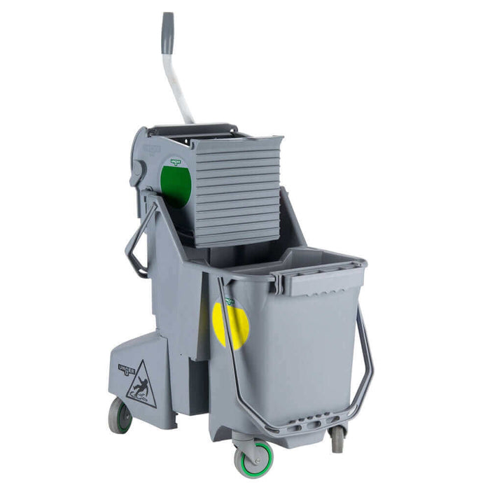 UNGER | COMBG 30 Liters Gray Mop Bucket with Side-Press Wringer