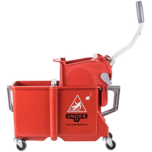 UNGER | COMSR 15 Liters Red Mop Bucket with Side-Press Wringer