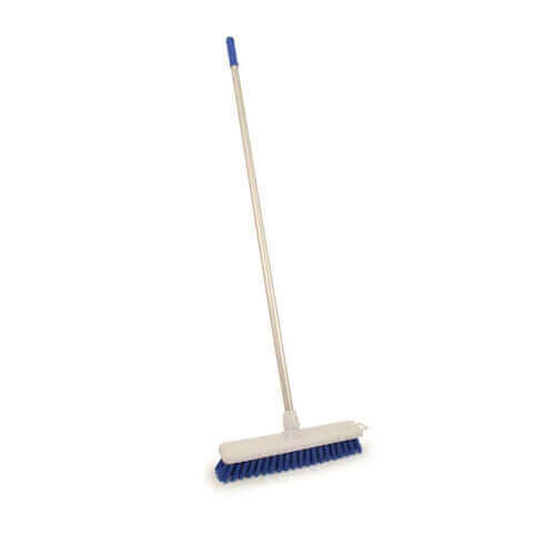 Floor Brush With Handle, 14 In Size, Blue Color